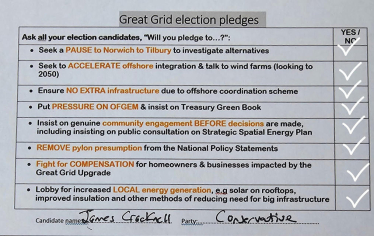 James' Great Grid election pledges